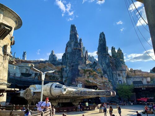Star Wars Galaxy's Edge in der Walt Disney World. 