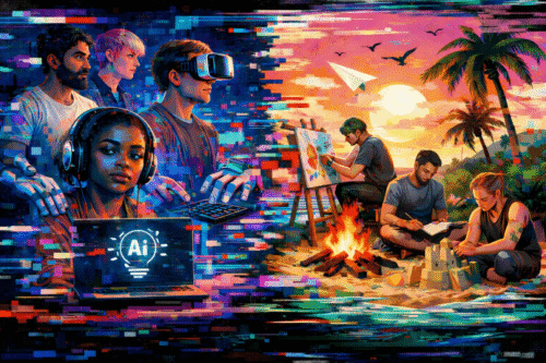 KI-generiertes Bild Blogpost AI Agent Zweite Belegschaft